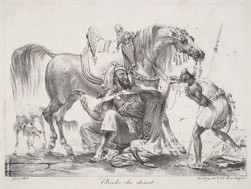 Arabe du désert (Desert Arab) by Antoine-Jean Gros, print, 1817