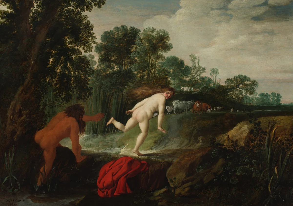 Alpheus and Arethusa by Moyses van Uyttenbroeck, painting, 1626