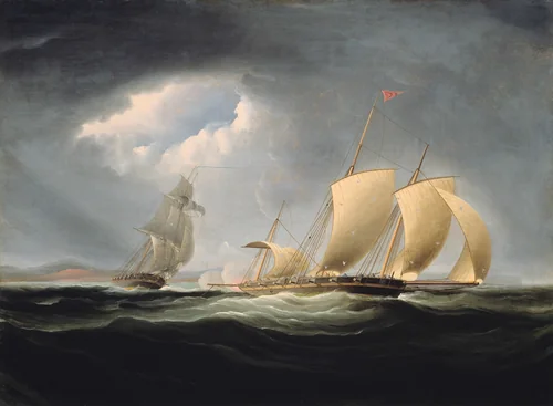 Capture of the Tripoli by the Enterprise by Thomas Birch, painting, 1806-1812