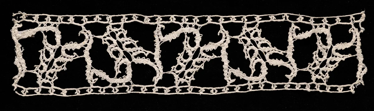 Bobbin Lace Insertion with Selvage by Unknown, textile, 1500-1699