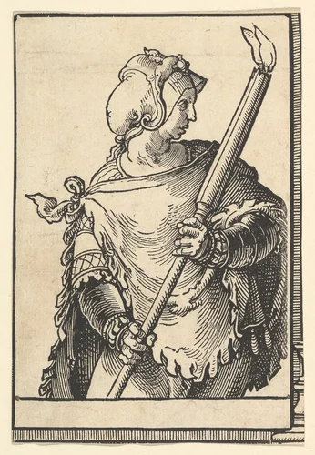 Libyan Sibyl, from the series of Sibyls by Lucas van Leyden, print, 1525-1535