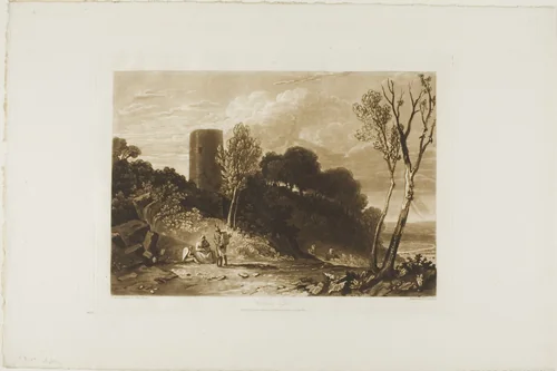 Winchelsea, Sussex, plate 42 from Liber Studiorum by Joseph Mallord William Turner, print, 1812