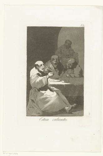 Zij zijn heet by Francisco de Goya, print, 1797-1799