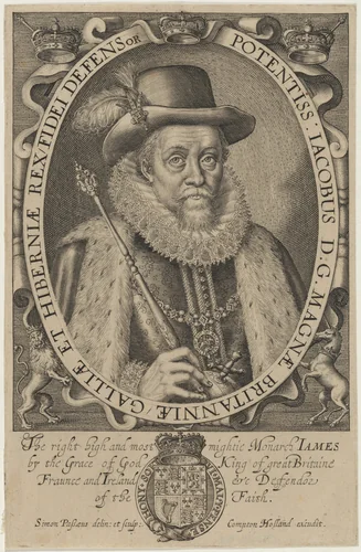 James I of England by Simon van de Passe, print, 1595-1647
