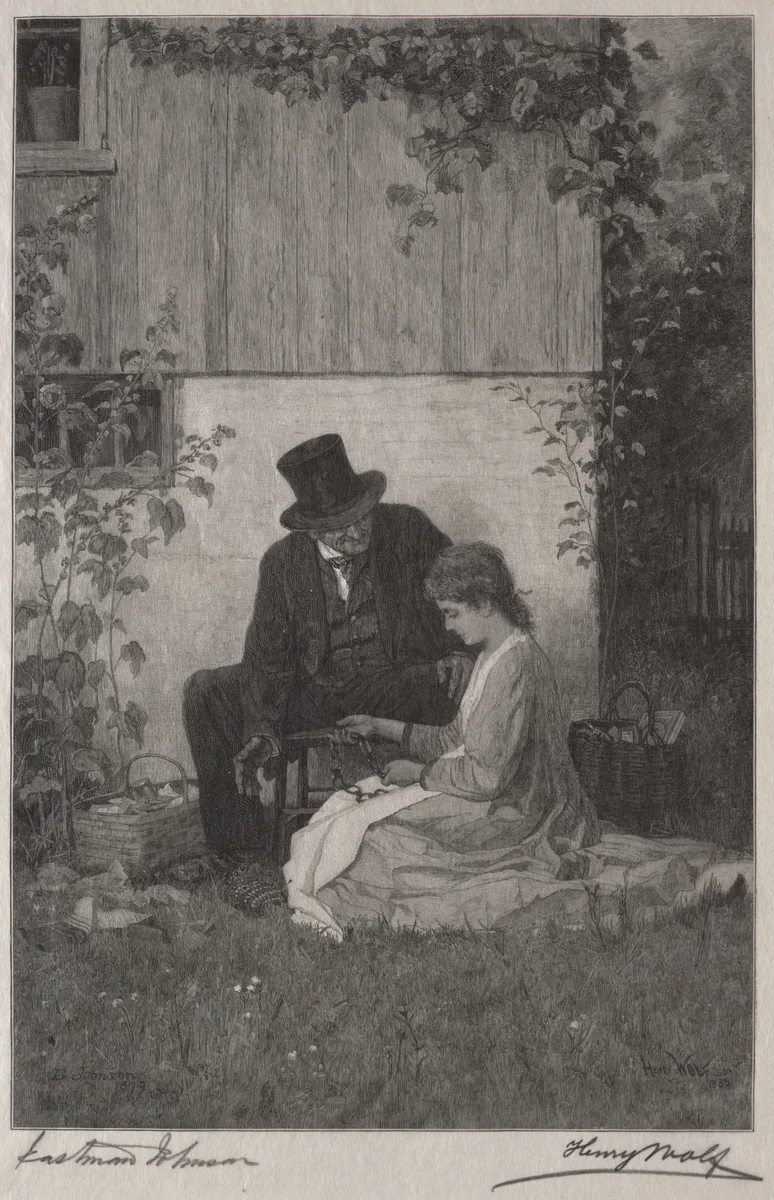 The New England Peddler by Henry Wolf, print, 1877-1887