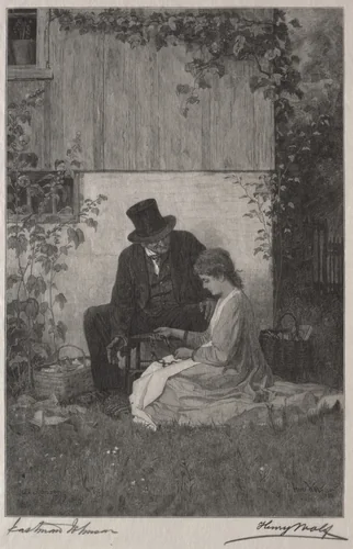 The New England Peddler by Henry Wolf, print, 1877-1887