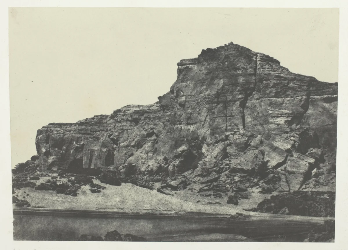 Seconde Cataracte, Dgebel-Aboucir; Nubie, plate 112 from the album "Egypte, Nubie, Palestine et Syrie" (1852) by Maxime Du Camp, photograph, 1849-1851
