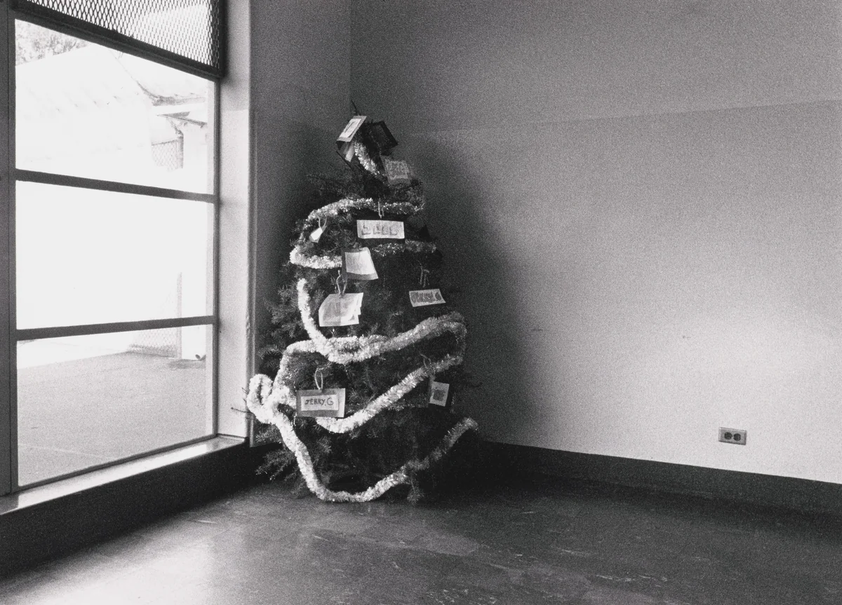 Christmas Tree, Youth Guidance Center by Jim Goldberg, photograph, 1989