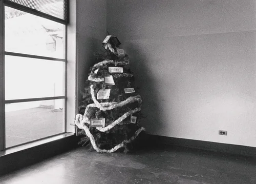 Christmas Tree, Youth Guidance Center by Jim Goldberg, photograph, 1989