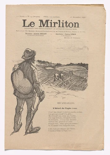 Le Mirliton, no. 14 by Théophile-Alexandre Steinlen, periodical, 1895