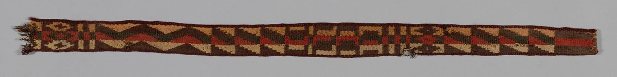 Headband or Belt Fragments by Provincial Inca, textile, 1476-1532