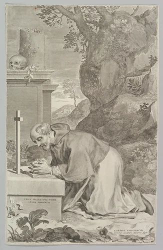 St. Claude by Claude Mellan, print, 1664