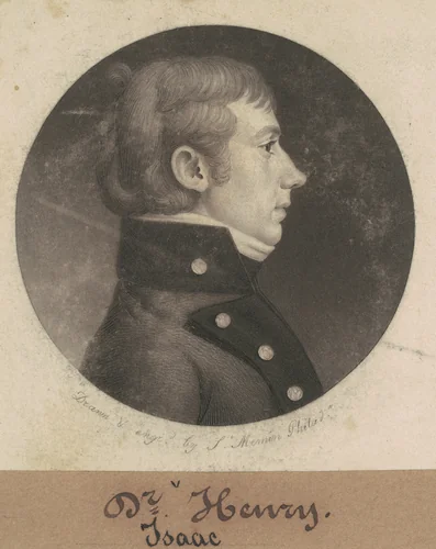 Isaac Henry by Charles B. J. Févret de Saint-Mémin, print, 1802