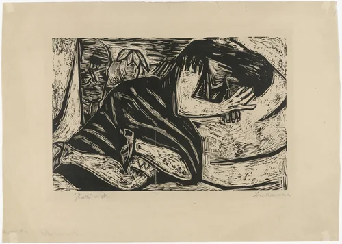 Seduction (Verführung) by Max Beckmann, print, 1923