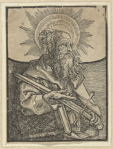De apostel Paulus by anonymous, print, 1518-1550