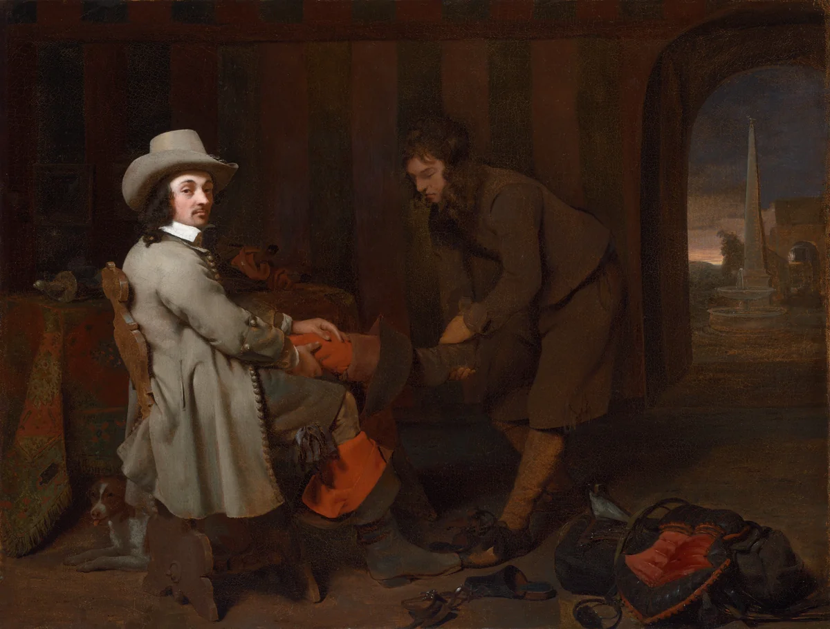 Anthonij de Bordes and His Valet by Michael Sweerts, painting, 1648