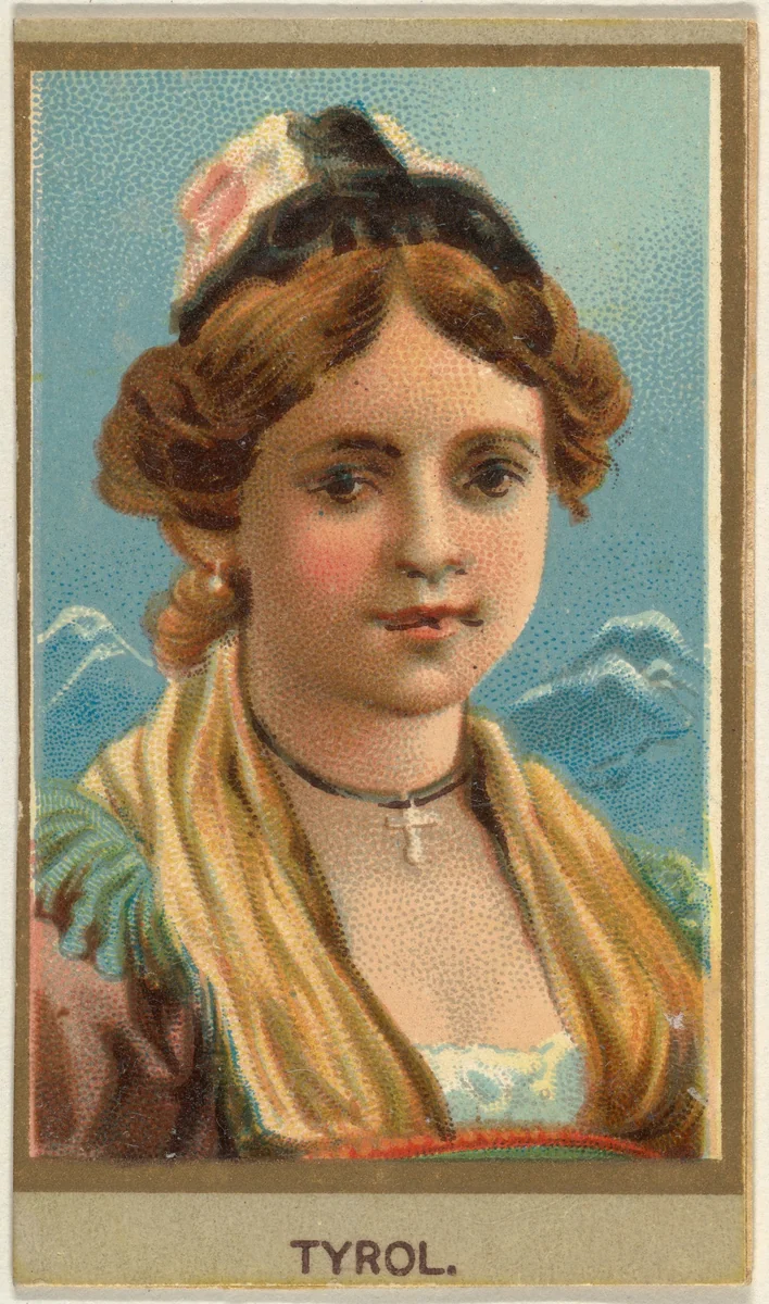 Tyrol, from the Races of Mankind series (T181) issued by Abdul Cigarettes by Abdul Cigarettes, print, 1881