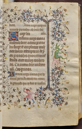 Hours of Charles the Noble, King of Navarre (1361-1425): fol. 36r, Text by Master of the Brussels Initials and Associates, book, 1400-1410