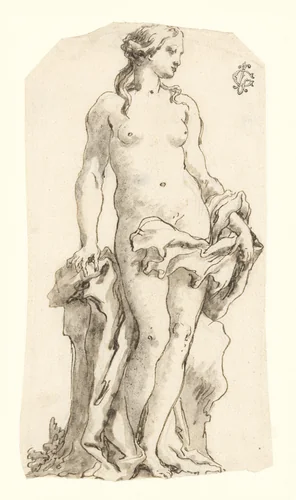 Venus (?) by Giovanni Domenico Tiepolo, drawing, 1736-1804