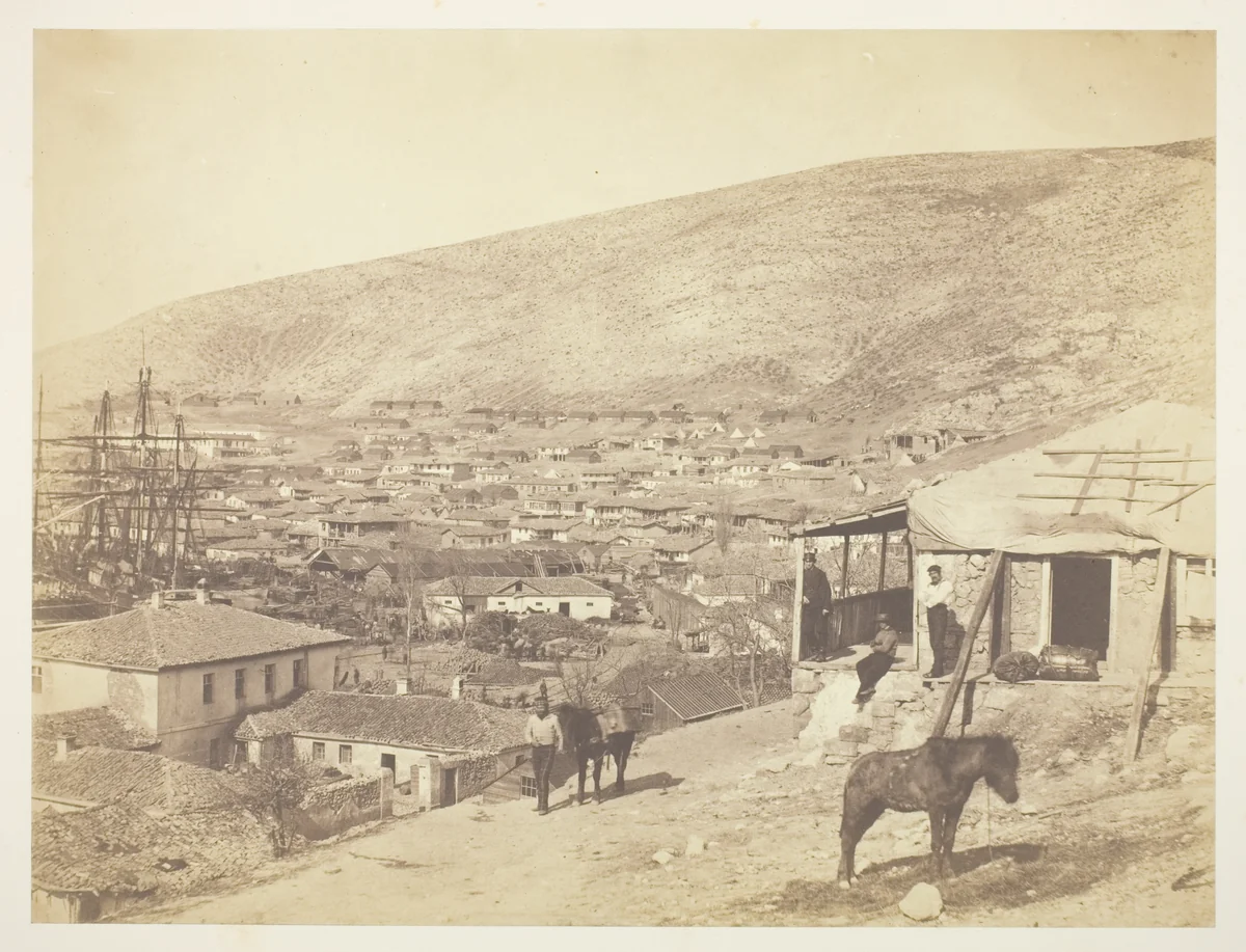 The Town of Balaklava by Roger Fenton, photograph, 1855