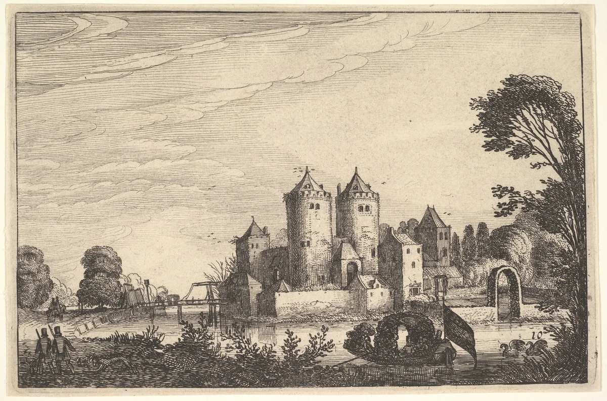 The Castle by Jan van de Velde, print, 1611-1621