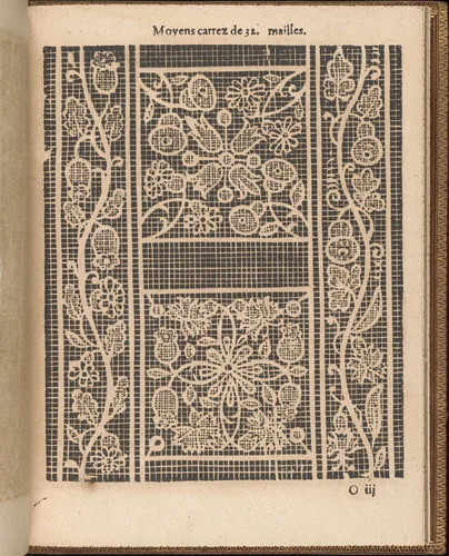 La Pratique de l'Aiguille, page 54 (recto) by Matthias Mignerak, book, 1605