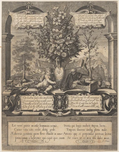 Allegory of the Transitoriness of Life by Jacob Matham, print, 1585-1631
