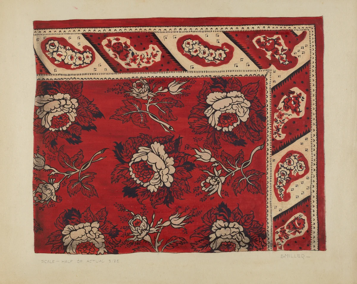 Bandanna Handkerchief by Edith Miller, index of american design, 1937