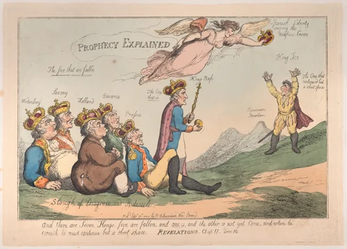 Prophecy Explained by Thomas Rowlandson, print, 1808