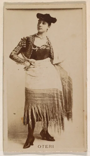 Miss Oteri, from the Actresses series (N245) issued by Kinney Brothers to promote Sweet Caporal Cigarettes by Kinney Brothers Tobacco Company, photograph, 1890