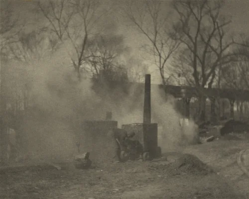 The Asphalt Paver, New York by Alfred Stieglitz, photograph, 1892