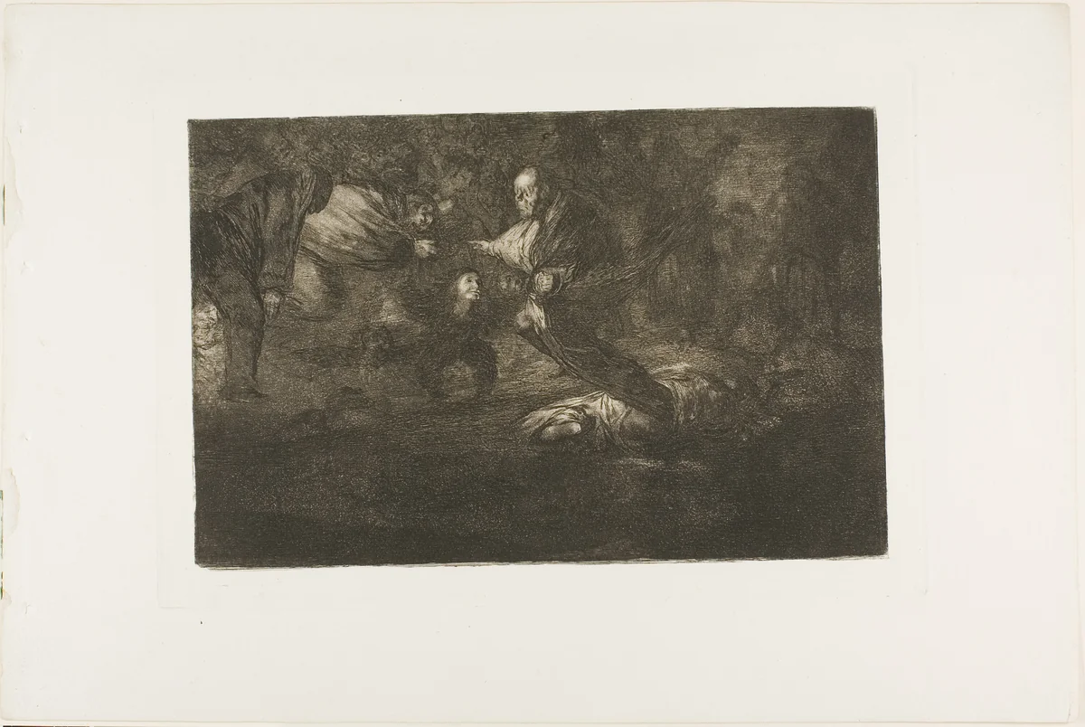 God creates them and they join up together, plate 18 from Los Proverbios by Francisco José de Goya, print, 1815-1824