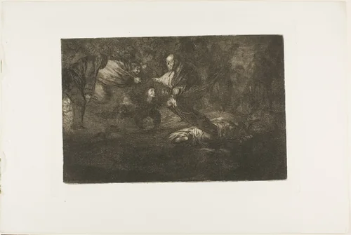 God creates them and they join up together, plate 18 from Los Proverbios by Francisco José de Goya, print, 1815-1824