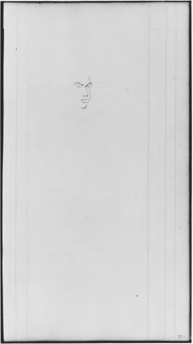 Profile (from Sketchbook) by John William Casilear, artwork, 1811-1893