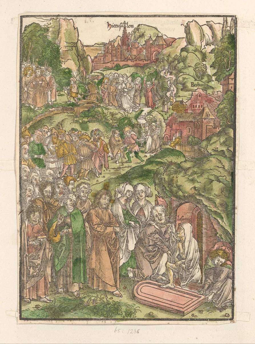 Opwekking van Lazarus by Urs Graf, book, 1506