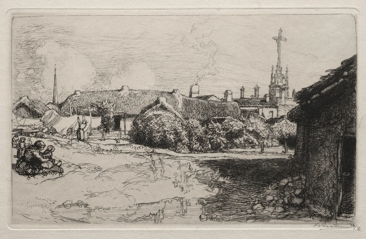 Le Calvaire, St. Jean-de-Mont by Auguste Louis Lepère, print, 1909