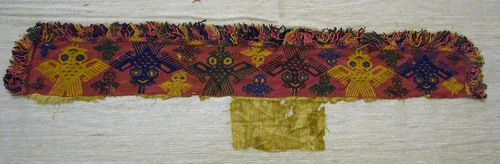 Fragment (Border) by Paracas Necropolis, textile, -100-200