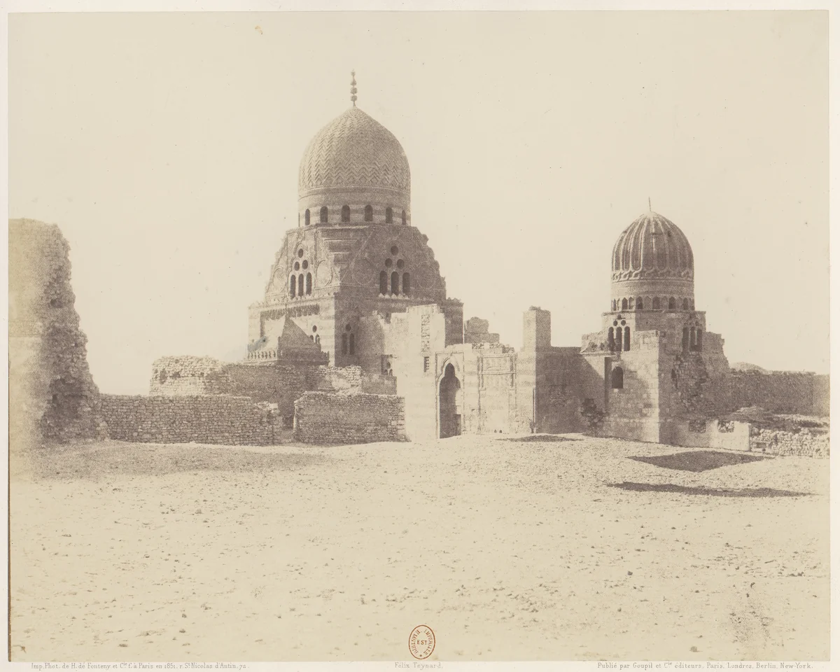 Le Kaire, Tombeaux de Sultans Mamelouks by Félix Teynard, photograph, 1851-1852