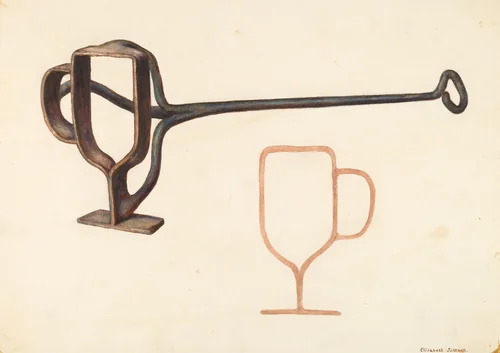 Branding Iron by Elizabeth Johnson, index of american design, 1942