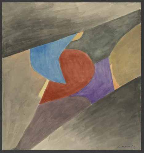Colored Rhythm: Study for the Film by Léopold Survage, drawing, 1913