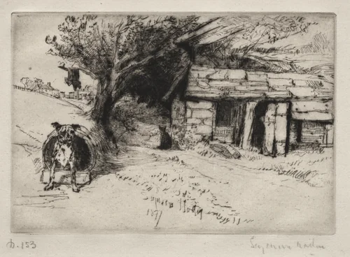 The Cabin by Francis Seymour-Haden, print, 1877