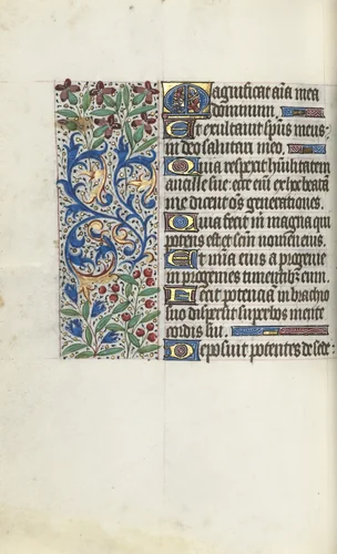 Book of Hours (Use of Rouen): fol. 107v by Master of the Geneva Latini, book, 1465-1475
