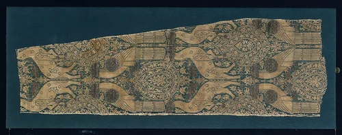 Parrots and Animals by Unknown, textile, 1300-1399