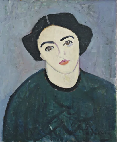 Madame Derain in Green by André Derain, painting, 1907