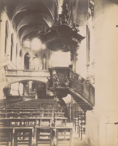 Saint-Étienne-du-Mont by Eugène Atget, photograph, 1912