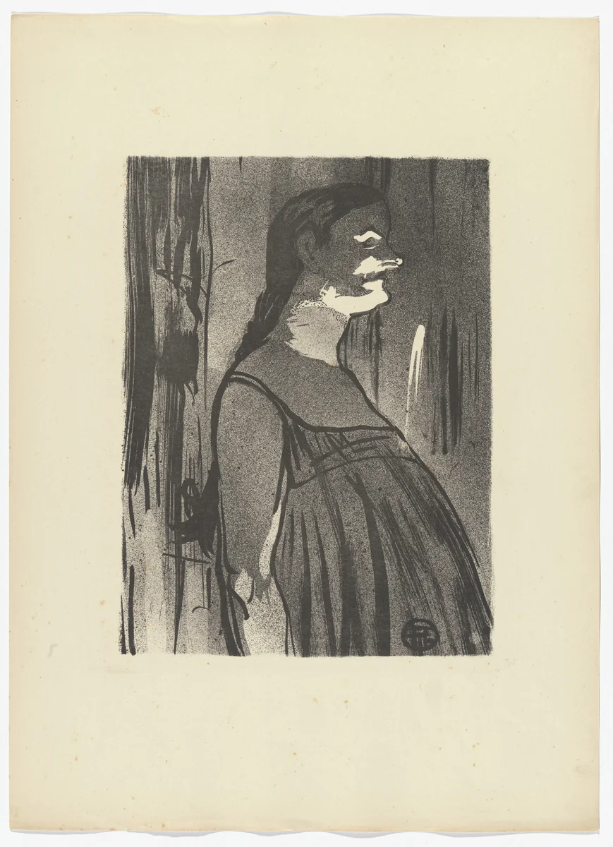 Madame Abdala from Le Café Concert by Henri de Toulouse-Lautrec, illustrated book, 1893