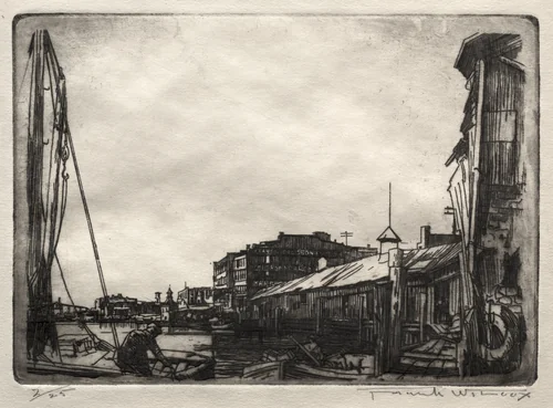 Waterfront by Frank Wilcox, print
