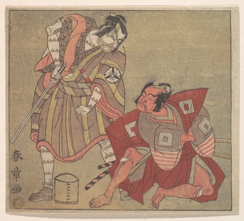 Scene from a Drama by Katsukawa Shunshô (勝川春章), print, 1770