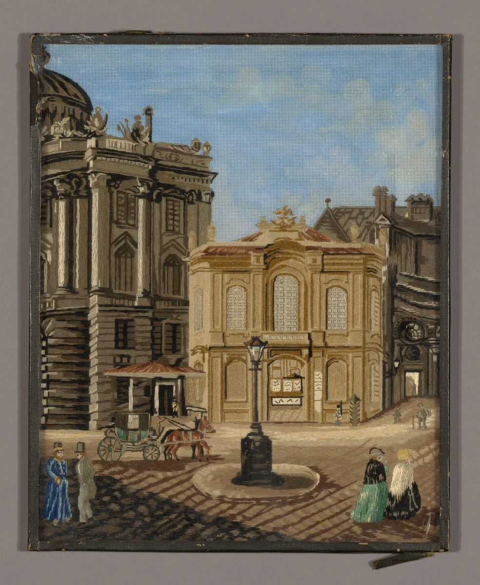 Needlework Picture by Austria, Vienna, textile, 1875-1900