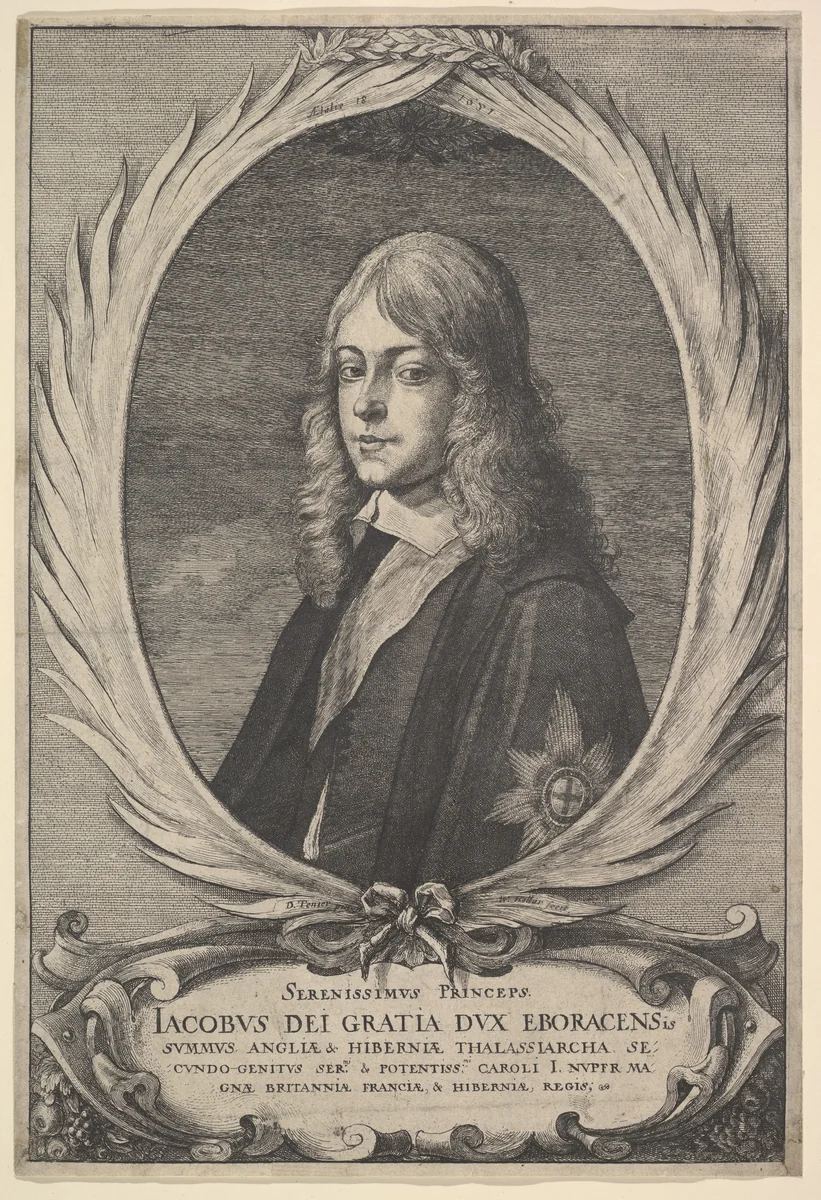 James, Duke of York by Wenceslaus Hollar, print, 1651